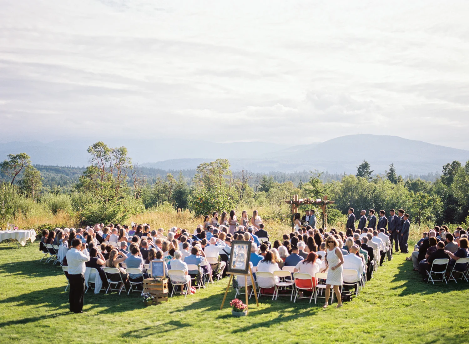 Polynesian Inspired Backyard Wedding Photography in Port Townsend, Washington