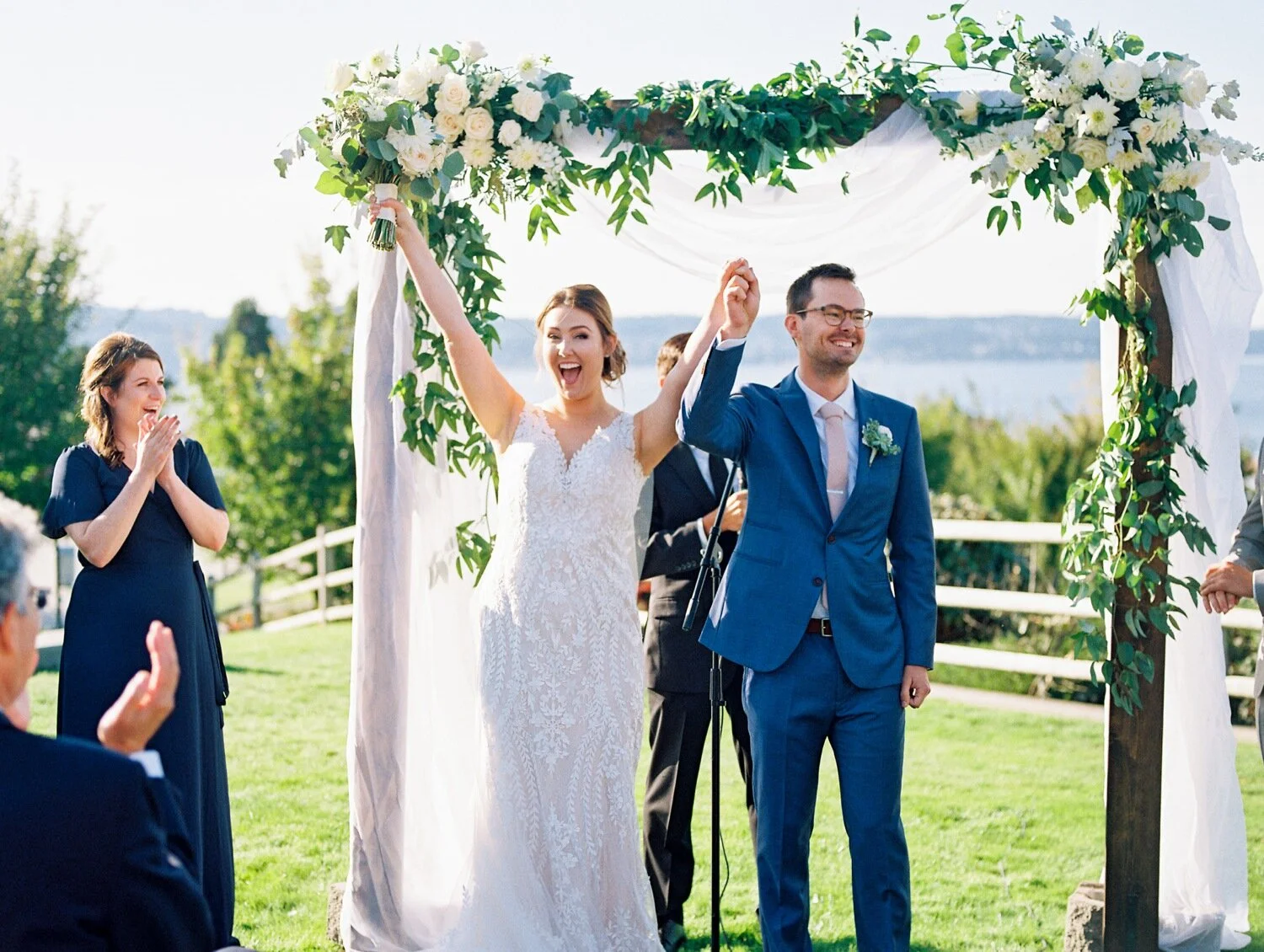 Sunny Rosehill Community Center Wedding | Erin and Michael