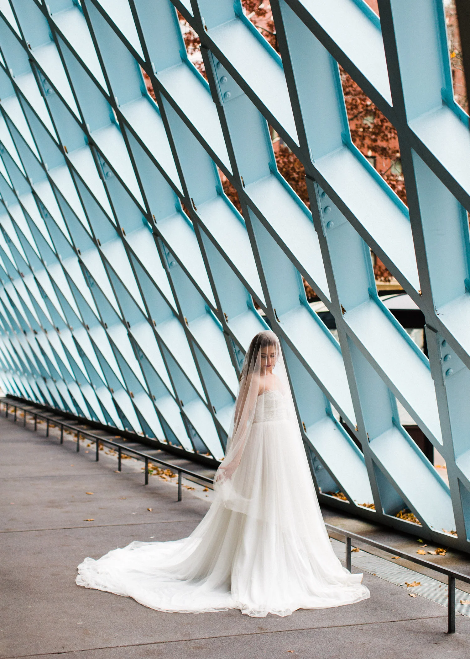 Seattle Public Library Bridal Portrait Photography