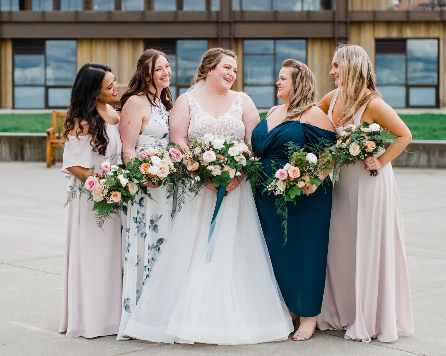Five Gorgeous Seattle Weddings with Mismatched Bridesmaid Dresses to Inspire You